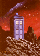 [The TARDIS on an alien planet]